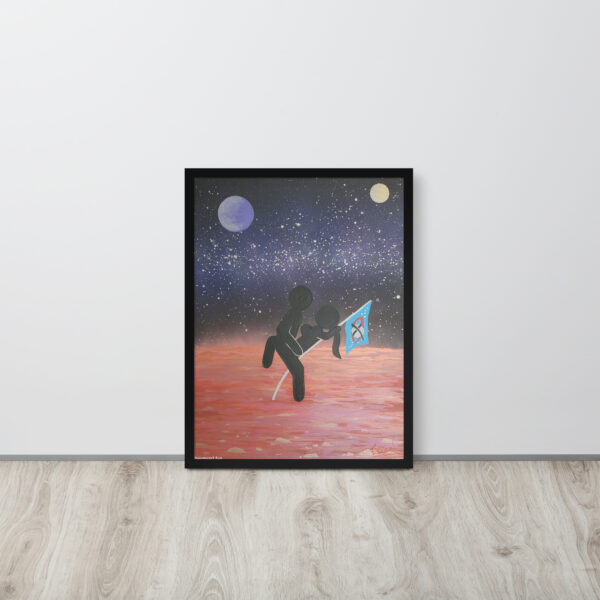 MUSK ON MARS  - 18"X24" FRAMED POSTER