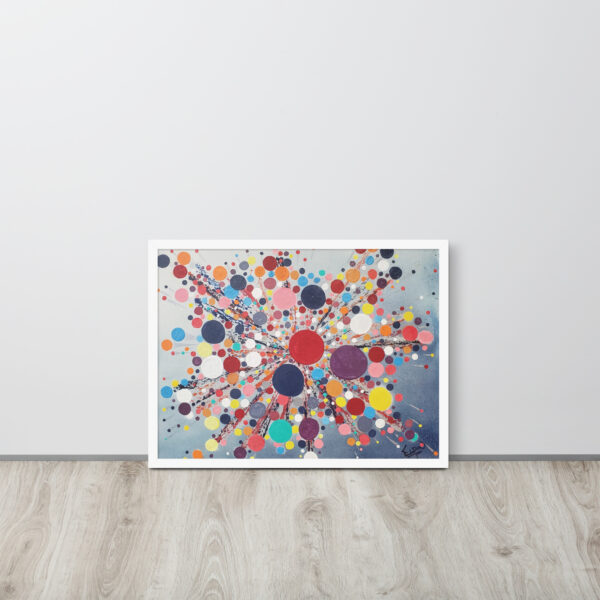 EXPLODING BALLS - 18"X24" FRAMED POSTER