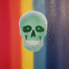 SKULL OF PEACE RAINBOW - 11"X14" METAL PRINT - Image 2