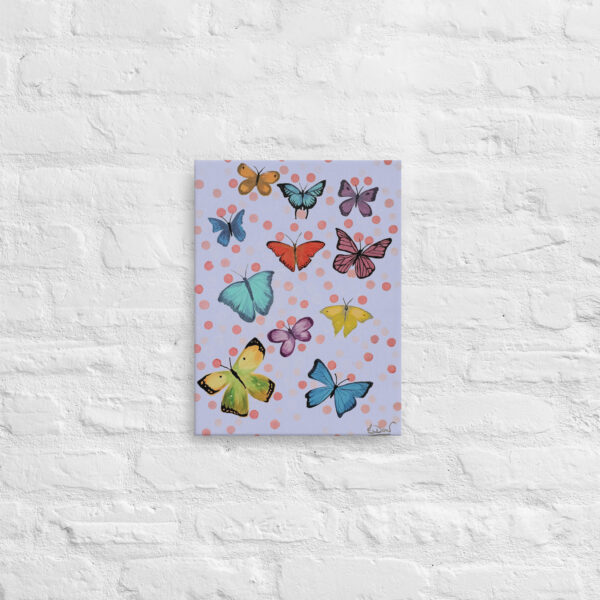 BUTTERFLIES ON LILAC - 12"x16" THIN CANVAS